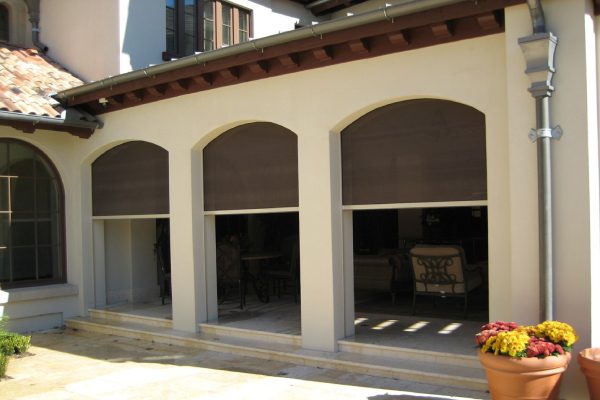 Home entrance hall has used brown color screens